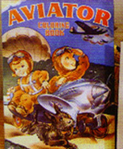 1943 Aviator Coloring Book Cover Tin Sign