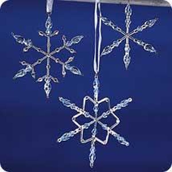 Beaded Snowflakes - Blue