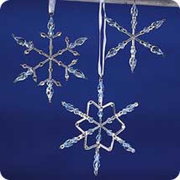 Beaded Snowflakes Blue
