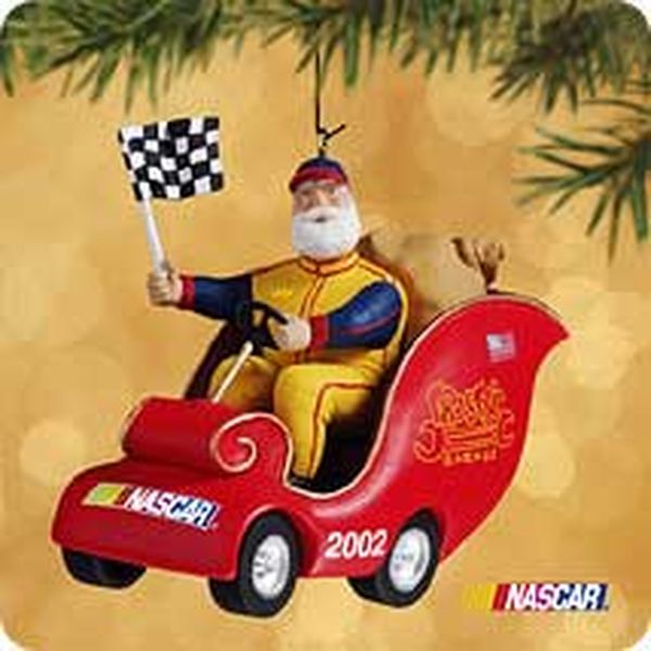 NASCAR Santa in Sleigh