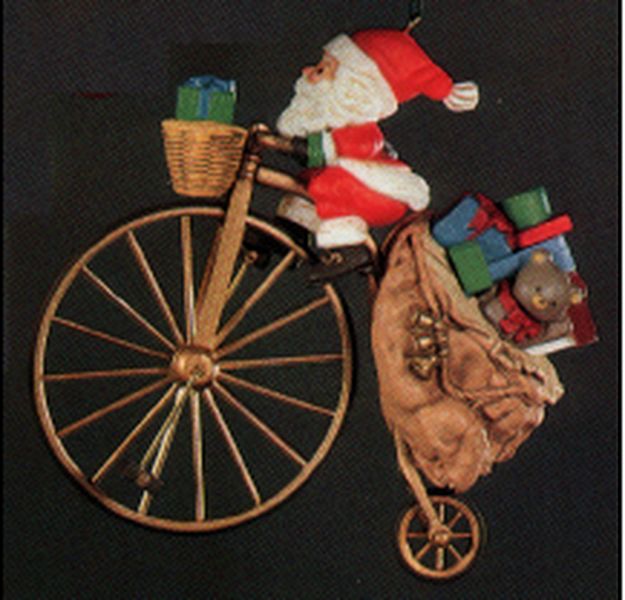 Cycling Santa