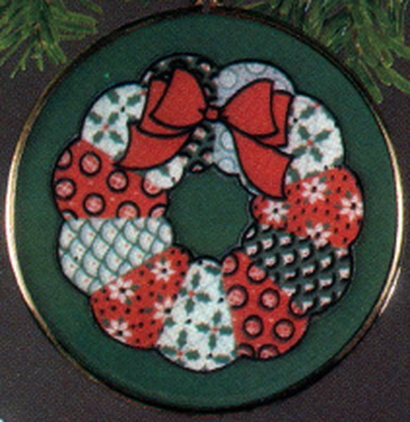 Enameled Christmas Wreath