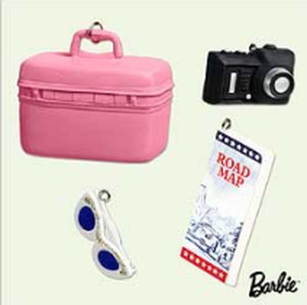 Road Trip Barbie Ornament Set
