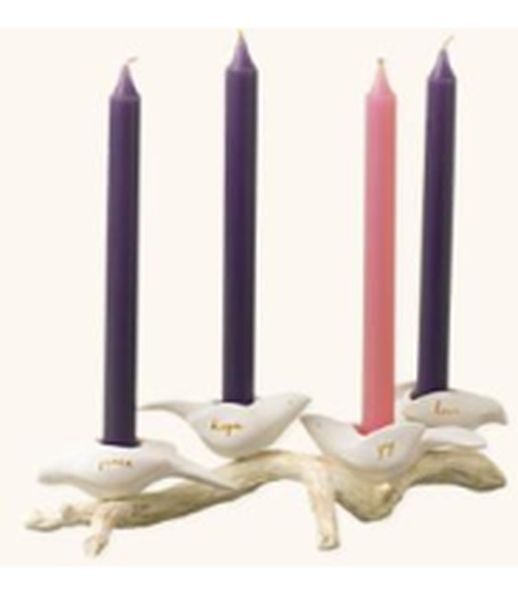 Peace, Hope, Joy and Love candleholder