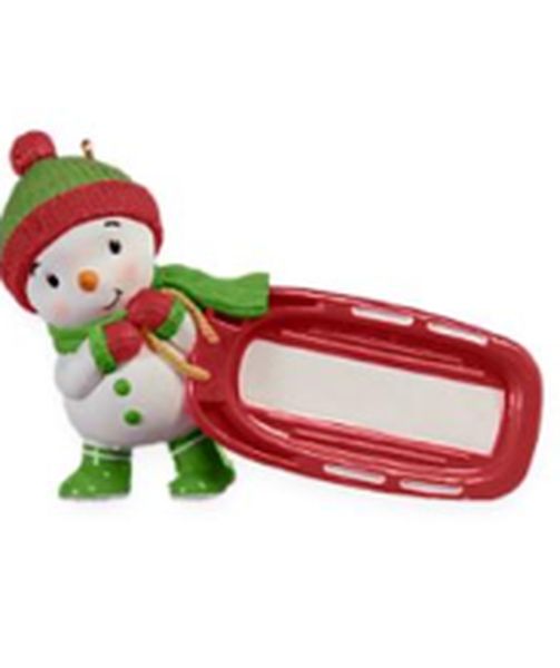 Sledding Snowman