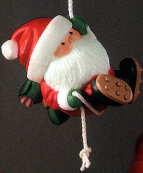 Mountain Climbing Santa