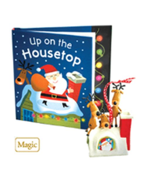 Up on the Housetop Interactive Ornament and Book Set