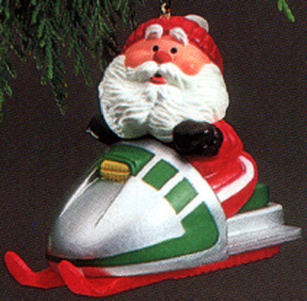 Snowmobile Santa