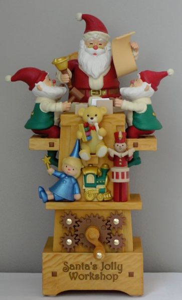 Mystery Ornament Santa's Jolly Workshop Tabletop Piece