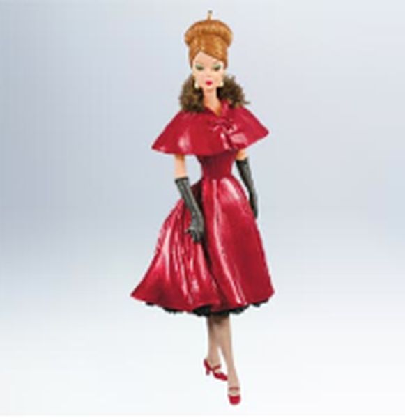 Ravishing in Rouge Barbie Ornament