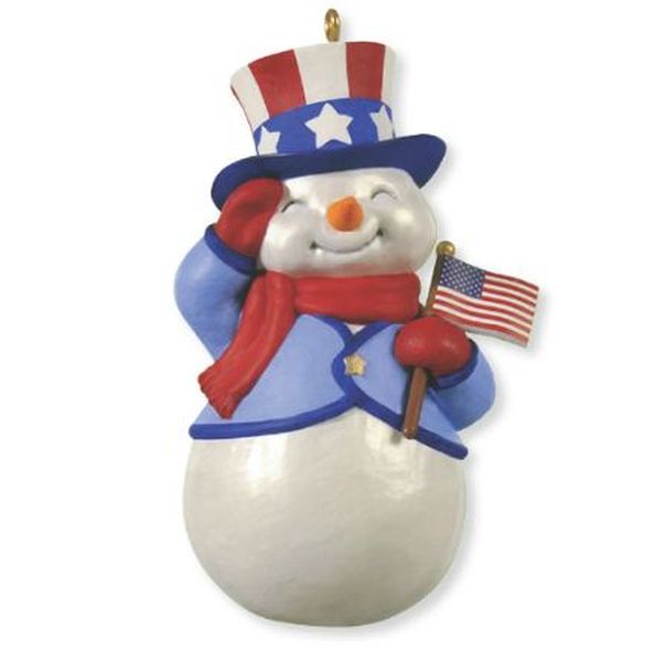 Patriotic Snowman