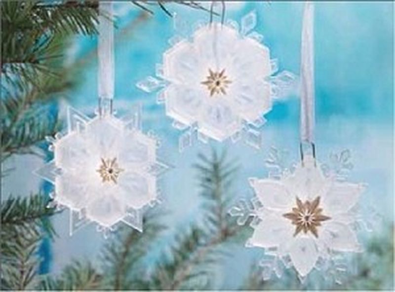 Sparkling Snowflake Ornament Set