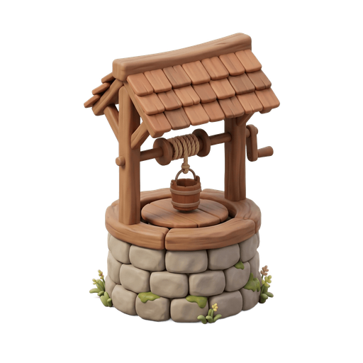 Illustration of 井, a well M: 口kǒu [口]