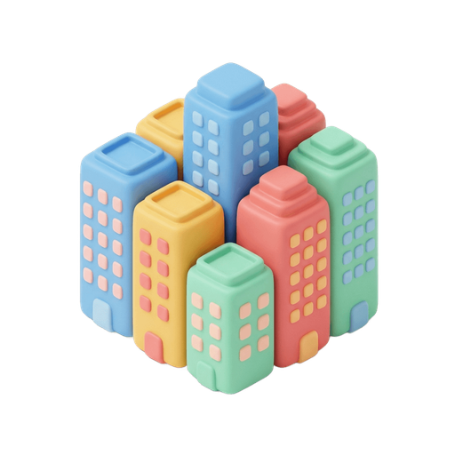 Illustration of 城市, city