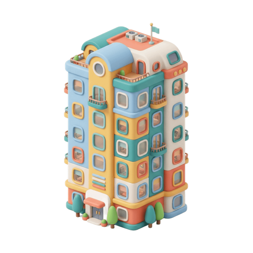 Illustration of 大廈, (noun) building
