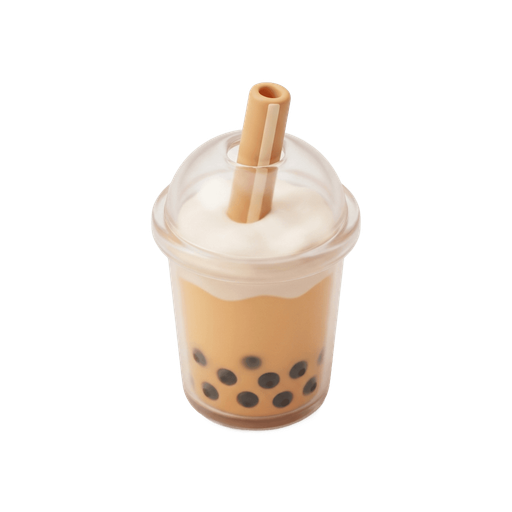 Illustration of 奶茶, milk tea