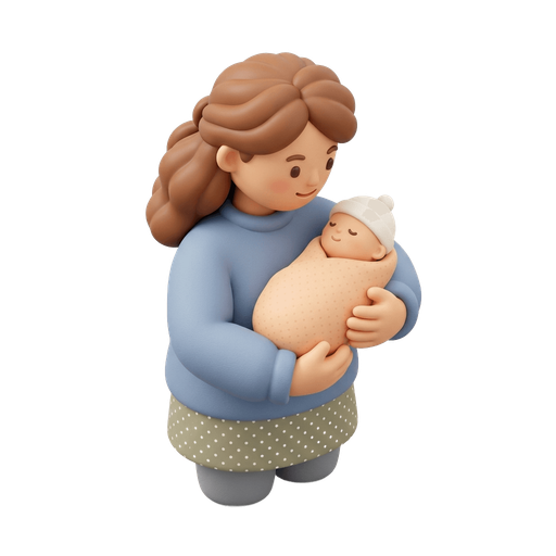 Illustration of 媽媽, mama