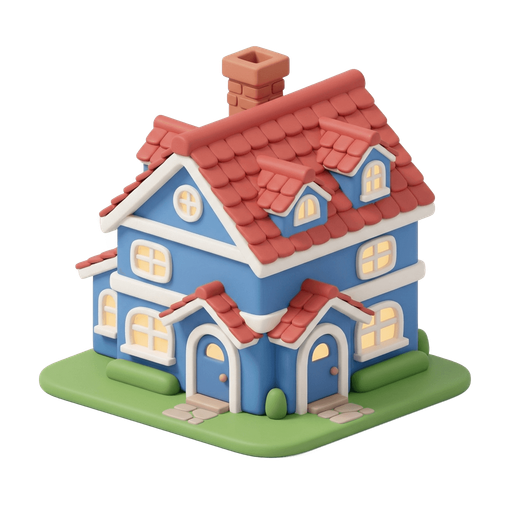 Illustration of 宅, residence