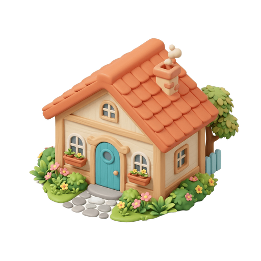 Illustration of 屋企, (Cantonese) home
