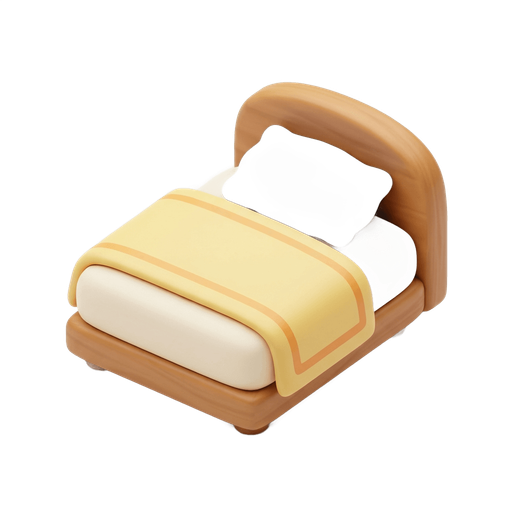 Illustration of 床, bed