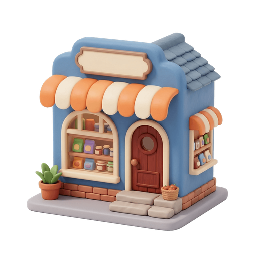 Illustration of 店, inn