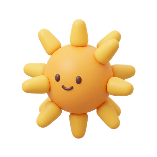 Illustration of 日, sun