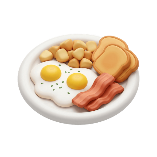 Illustration of 早餐, breakfast