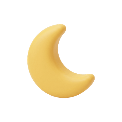 Illustration of 月, moon