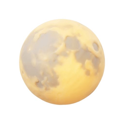 Illustration of 望, full moon