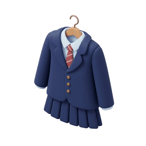 Illustration of 校服, school uniform