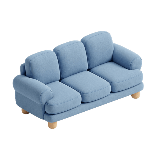 Illustration of 梳化, (noun) couch