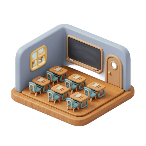 Illustration of 班房, (noun) classroom