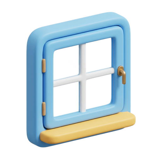 Illustration of 窗, window
