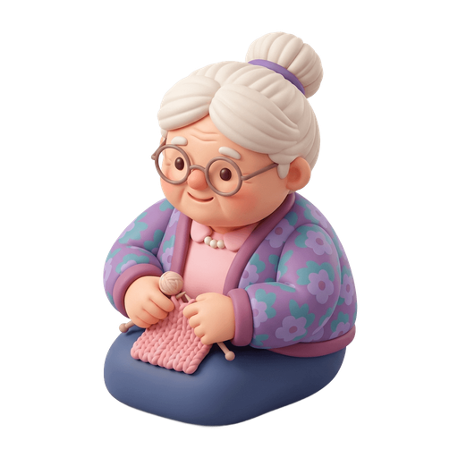 Illustration of 阿婆, mother's mother