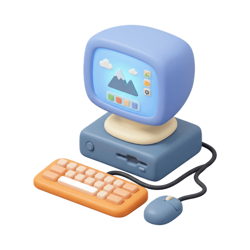 Illustration of 電腦, computer