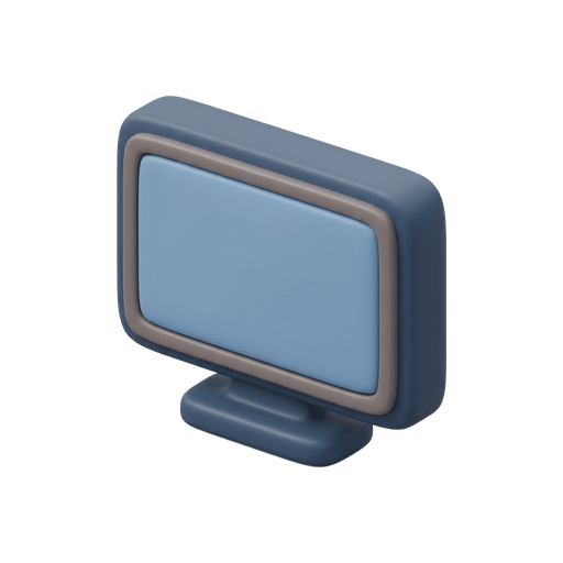 Illustration of 電視機, television set