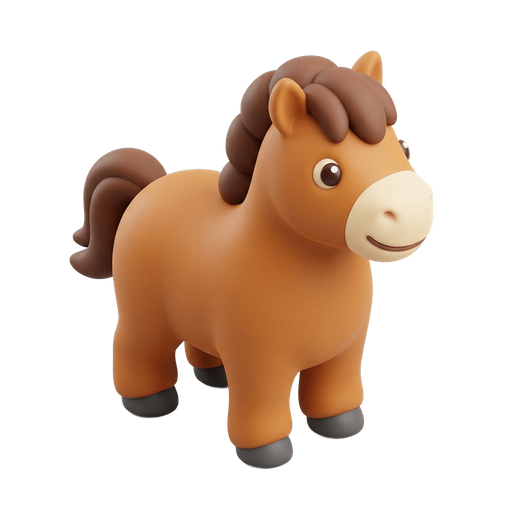 Illustration of 馬, horse M: 匹pǐ [匹]
