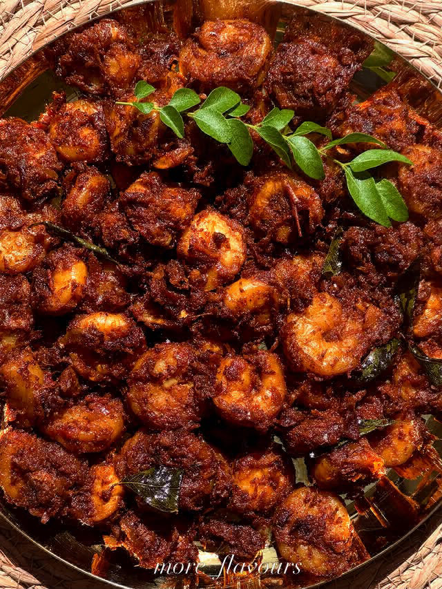 Prawn Roast recipe, Indian, Main Courses