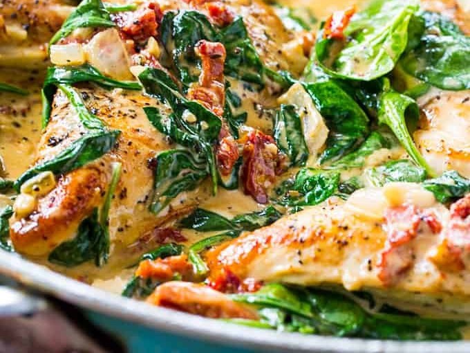Keto Creamy Tuscan Chicken recipe, Italian, Main Courses