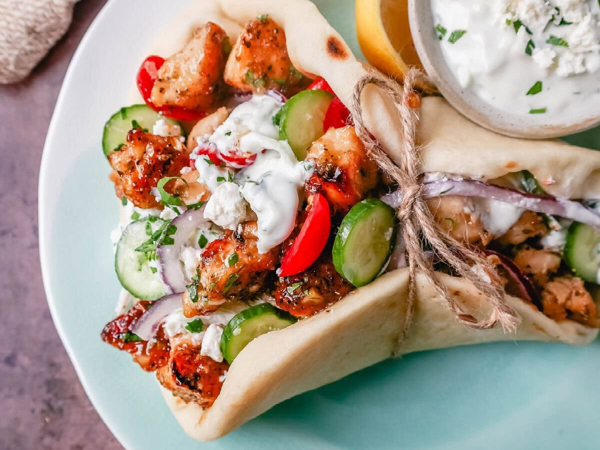 Greek Chicken Gyros with Tzatziki recipe, Greek, Main Courses