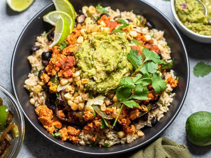 Vegan Chipotle Sofritas Bowl recipe, Mexican, Main Courses