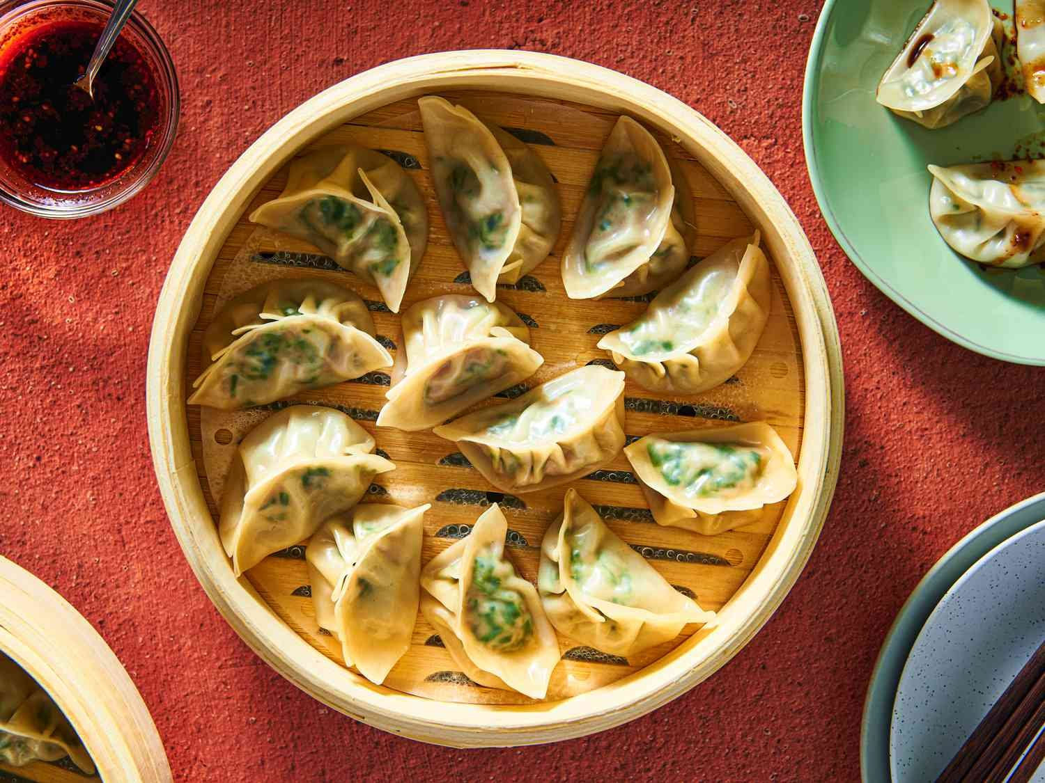 Chinese Pork & Chive Dumplings recipe, Chinese, Appetizers