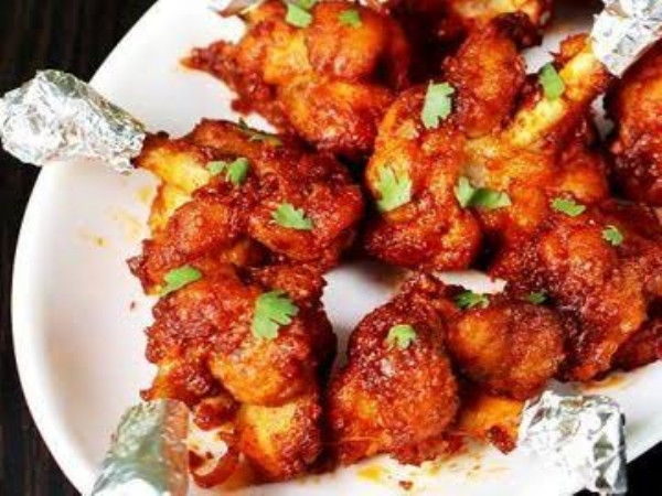 Chicken 65 Lollipop recipe, Indian, Appetizers