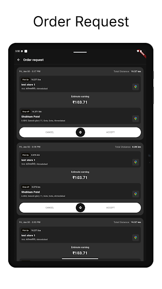 FoodBoss Rider App Screenshot 4