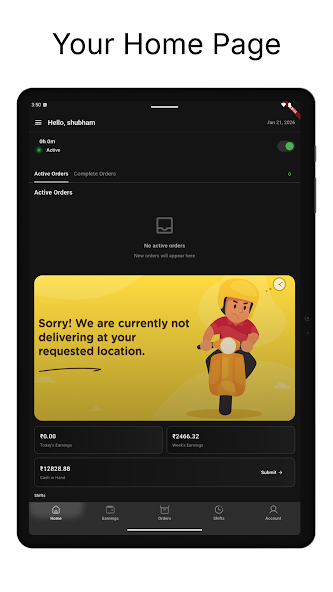 FoodBoss Rider App Screenshot 6