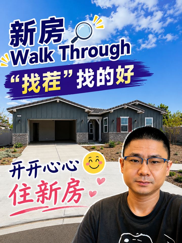 新房 Walk Through “找茬”找的好  开开心心☺️住新房