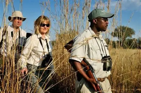 A guided safari tour in Uganda