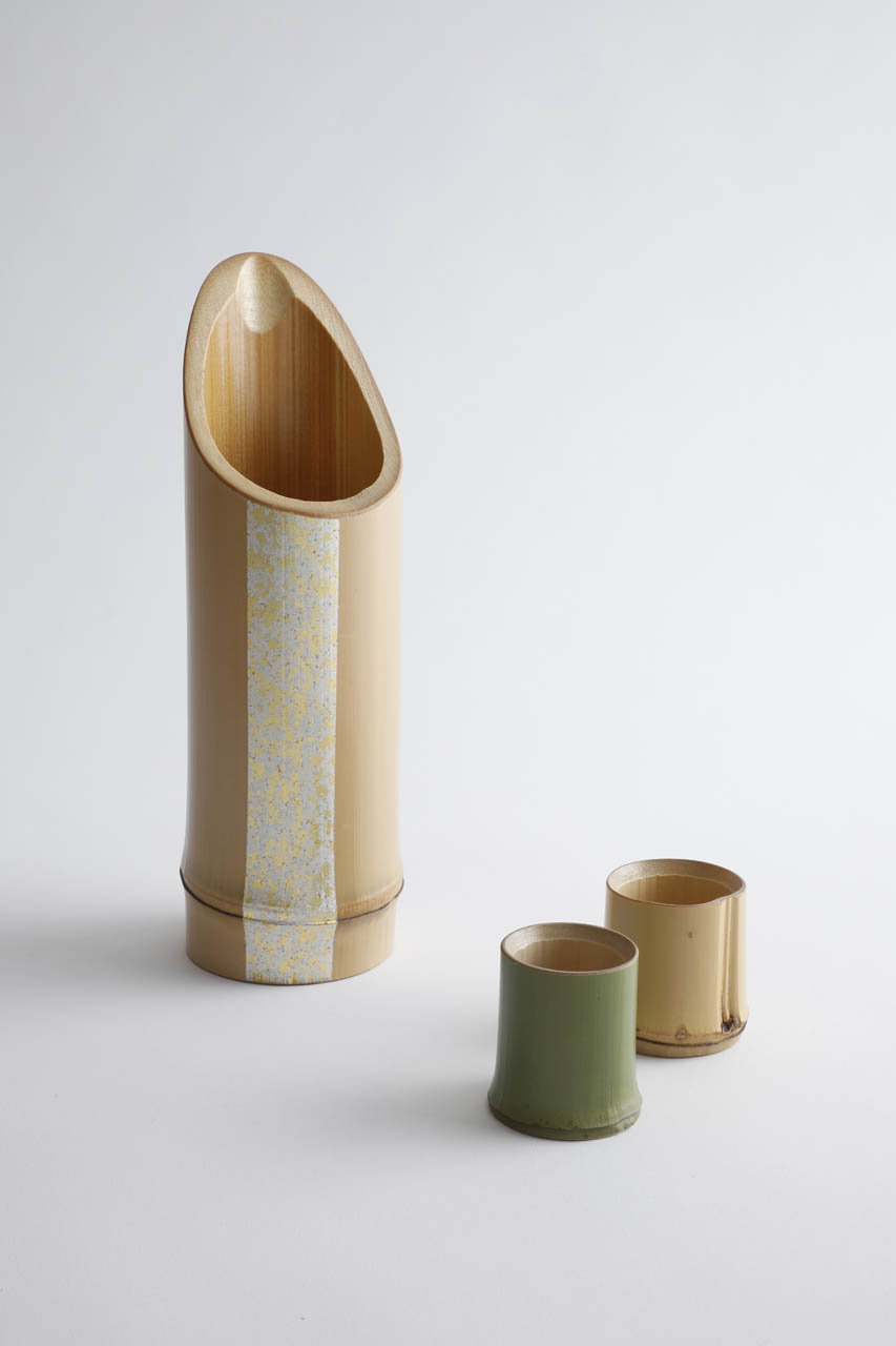 Bamboo Sake Bottle