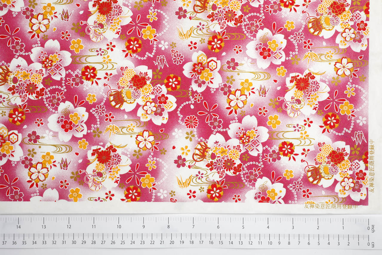 8064 Pink Lame — Cherry Blossom and ORIZURU