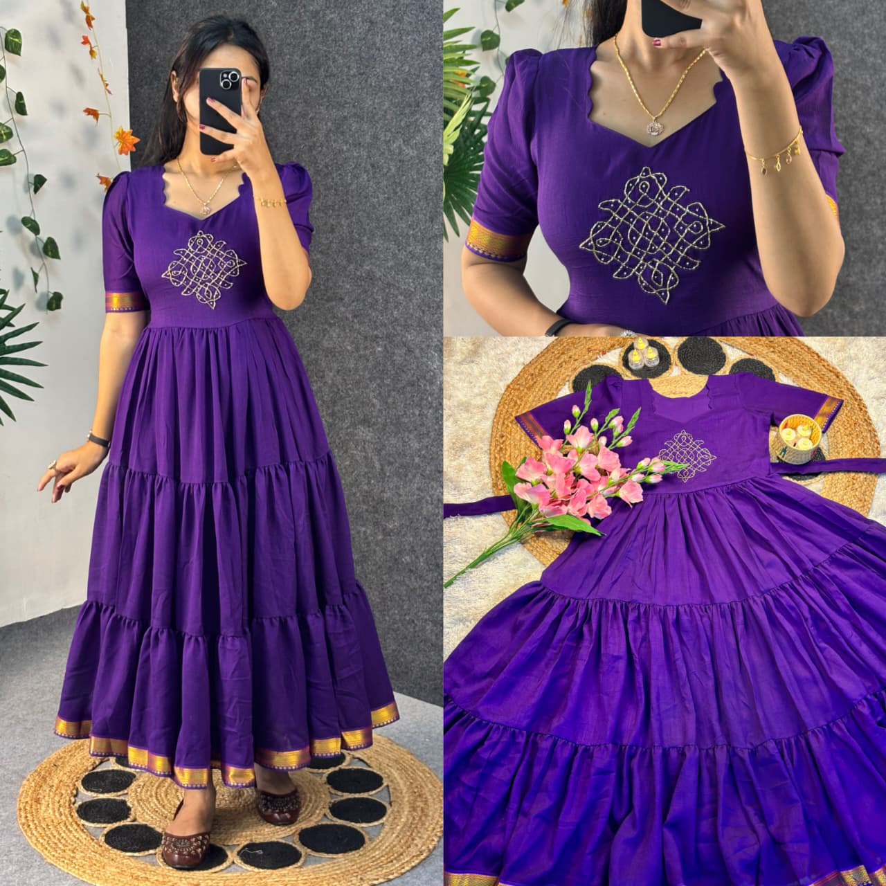 Vintage Roja Three-Layer Handwork Maxi — photo 2